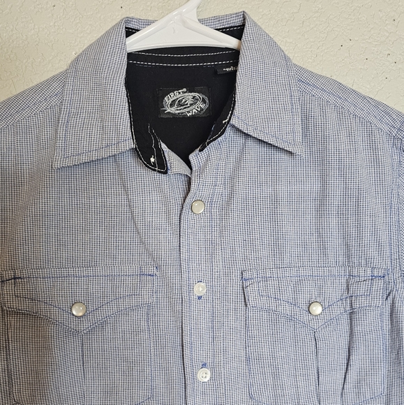 First Wave long sleeve button down shirt 100% Cotton Size 8 Boys - Picture 4 of 7